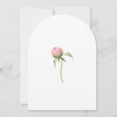 ピンクのフローラヴィンテージガーデンバラブライダルシャワーInv 招待状 (裏面)