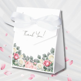 ピンクのフローラヴィンテージガーデンバラベビーシャワー フェイバーボックス