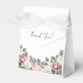 ピンクのフローラヴィンテージガーデンバラベビーシャワー フェイバーボックス (正面サイド)