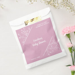 ピンクのフローラヴィンテージベビーシャワー フェイバーバッグ