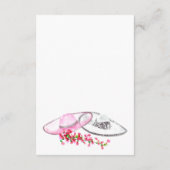 ピンクのフローラヴィンテージメキシコの結婚式の日付を保存 エンクロージャーカード (裏面)