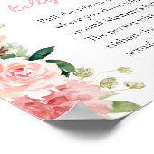 ピンクのフローラ冬ママの腹のサインはどれくらい大きい ポスター (角)