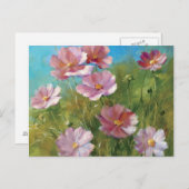 ピンクのフローラ園 ポストカード (正面/裏面)