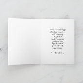 ピンクのフローラ姪の結婚式の日おめでとう カード (内部)