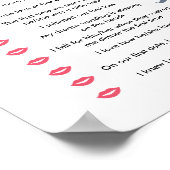 ピンクのフローラ彼は彼女はゲームを言った ポスター (角)