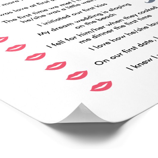 ピンクのフローラ彼は彼女はゲームを言った ポスター (角)