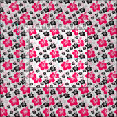 ピンクのフローラ抽象芸術 ファブリック (タイル)