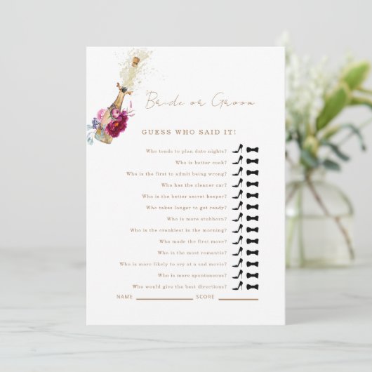 ピンクのフローラ推測それがシャワーのゲームを言った 招待状 (スタンド正面)