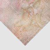 ピンクのフローラ新聞社コラージュ 薄葉紙 (詳細)