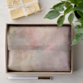 ピンクのフローラ新聞社コラージュ 薄葉紙 (ギフト)