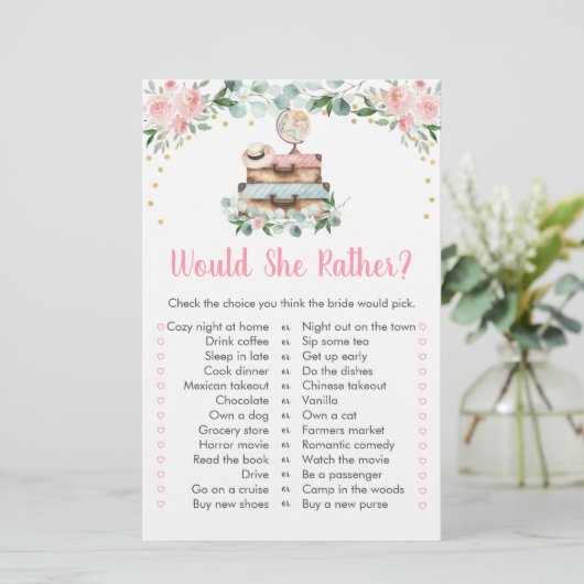 ピンクのフローラ旅行は彼女はむしろブライダルゲーム (スタンド正面)