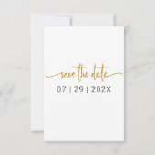 ピンクのフローラ春日付写真を保存 セーブザデート (裏面)