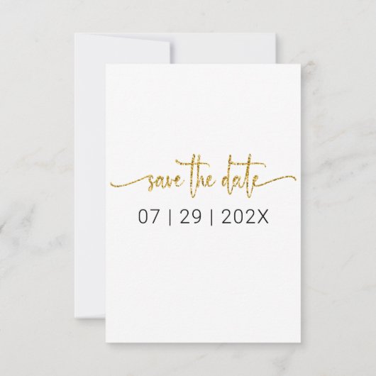 ピンクのフローラ春日付写真を保存 セーブザデート (裏面)