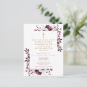 ピンクのフローラ最初の聖餐式を保存 ポストカード (スタンド正面)