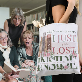 ピンクのフローラ本好き本好読きのトートバッグ トートバッグ