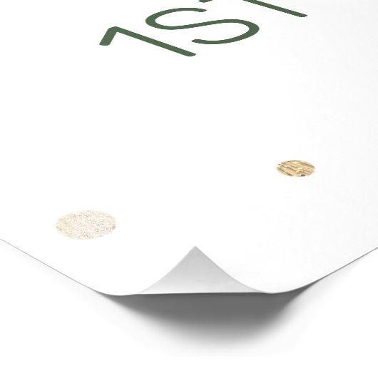 ピンクのフローラ柑橘類1歳の誕生日ウェルカムサイン フォトプリント (角)