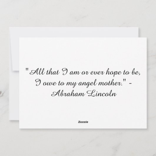 ピンクのフローラ母の日のグリーティングカード シーズンカード (裏面)