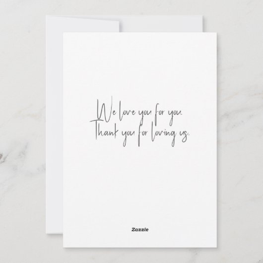 ピンクのフローラ水色マザーズデイフラットカード シーズンカード (裏面)