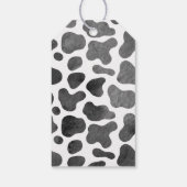 ピンクのフローラ牛と牛のプリント感謝していよりGi好き ギフトタグ (裏面)