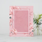 ピンクのフローラ牡丹の花 (スタンド正面)