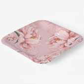 ピンクのフローラ牡丹の花 ペーパープレート (傾斜あり)