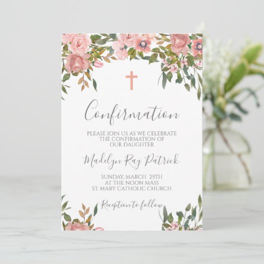 ピンクのフローラ確認 招待状 (スタンド正面)