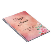 ピンクのフローラ祈りの言葉ジャーナルと聖なる書物、 経典 ノートブック (右側)