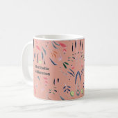 ピンクのフローラ神はキリスト教のを支配しているカスタム コーヒーマグカップ (正面左)