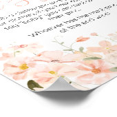 ピンクのフローラ紅茶の2つのベビー ポスター (角)