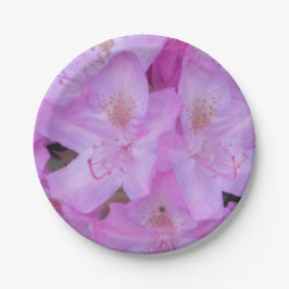 ピンクのフローラ紙プレート ペーパープレート