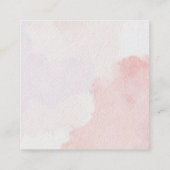 ピンクのフローラ結婚の詳細エンクロージャカード エンクロージャーカード (裏面)