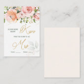 ピンクのフローラ緑Jar En内のキス数 エンクロージャーカード (正面/裏面)