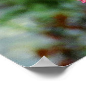 ピンクのフローラ聖なる書物、 経典の感動的詩 ポスター (角)