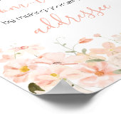 ピンクのフローラ茶(2つのエンベロープステーション用) ポスター (角)