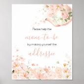 ピンクのフローラ茶(2つのエンベロープステーション用) ポスター (正面)