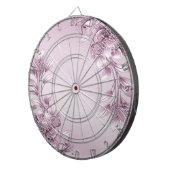 ピンクのフローラ葉ダーツボード ダーツボード (正面右)