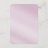 ピンクのフローラ葉詳細エンクロージャカード エンクロージャーカード (裏面)