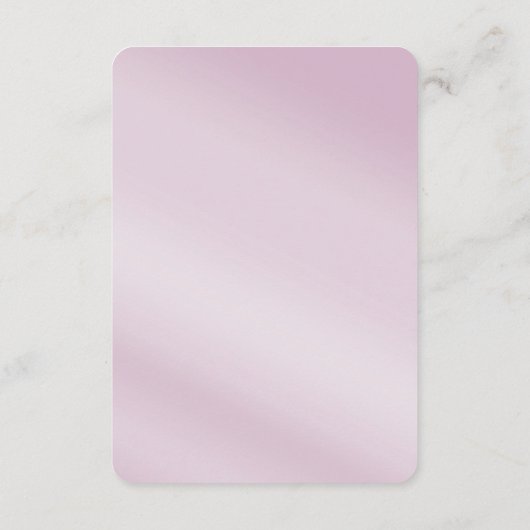 ピンクのフローラ葉詳細エンクロージャカード エンクロージャーカード (裏面)