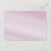 ピンクのフローラ葉詳細エンクロージャカード エンクロージャーカード (裏面)