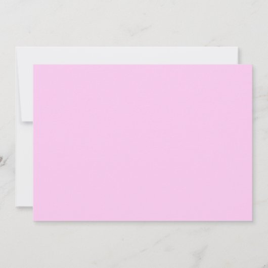 ピンクのフローラ誕生発表 案内状 (裏面)