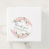 ピンクのフローラ赤ちゃんシャワー フェイバータグ (インサイチュ)