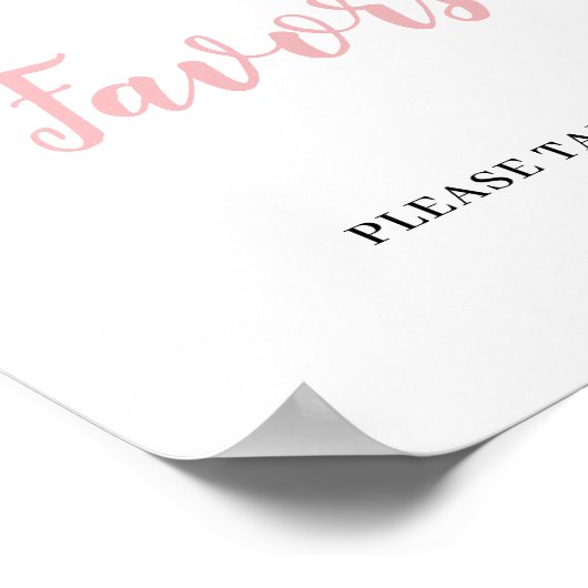 ピンクのフローラ赤ちゃん女の子は赤ちゃんシャワーのサインを好む ポスター (角)