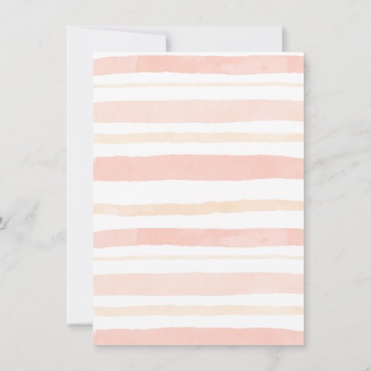 ピンクのフローラ金ゴールドカボチャ1st誕生日 招待状 (裏面)