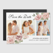 ピンクのフローラ3写真結婚の磁気保存日付 (正面/裏面)