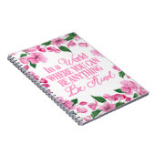 ピンクのフローラ/あなたが何でもできる世界 ノートブック (右側)