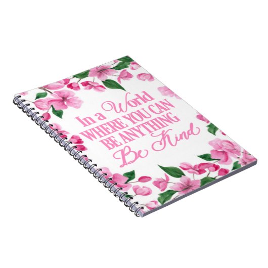 ピンクのフローラ/あなたが何でもできる世界 ノートブック (右側)