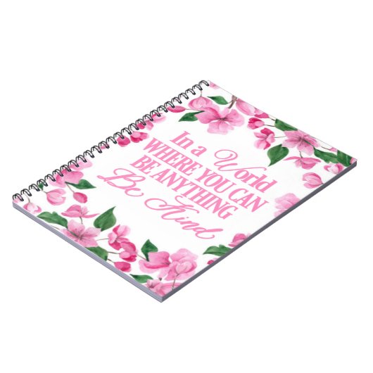 ピンクのフローラ/あなたが何でもできる世界 ノートブック (左側)