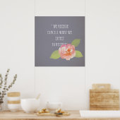 ピンクのフローラ ポスター (キッチン)