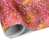 ピンクのフローラ ラッピングペーパー (ロールコーナー)