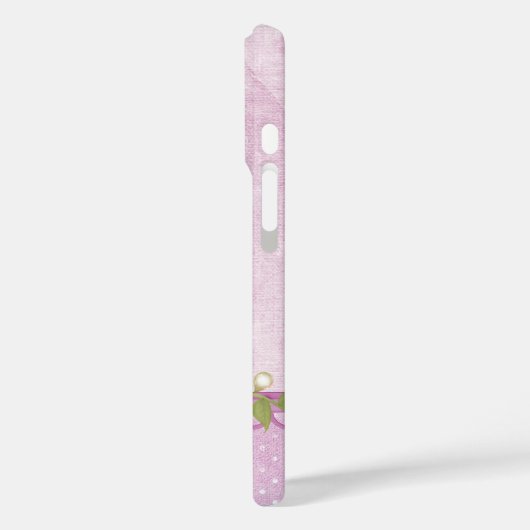 ピンクのフローラ Case-Mate iPhoneケース (裏面 / 左)